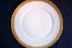 HUTSCHENREUTHER FAVORIT (ENCRUSTED GOLD BAND)-  DINNER PLATE  .....  https://www.jaapiesFineChinaStore.com