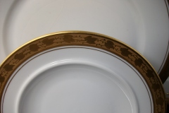 HUTSCHENREUTHER FAVORIT (ENCRUSTED GOLD BAND)-  BOTTOM  SAUCER  for  COVERED BUTTER DISH .....  https://www.jaapiesFineChinaStore.com