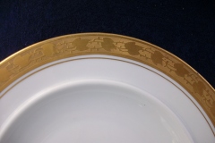 HUTSCHENREUTHER FAVORIT (ENCRUSTED GOLD BAND)-  BOTTOM  SAUCER  for  COVERED BUTTER DISH .....  https://www.jaapiesFineChinaStore.com