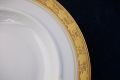 HUTSCHENREUTHER FAVORIT (ENCRUSTED GOLD BAND)-  BOTTOM  SAUCER  for  COVERED BUTTER DISH .....  https://www.jaapiesFineChinaStore.com