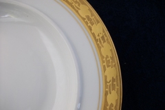 HUTSCHENREUTHER FAVORIT (ENCRUSTED GOLD BAND)-  BOTTOM  SAUCER  for  COVERED BUTTER DISH .....  https://www.jaapiesFineChinaStore.com