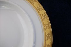 HUTSCHENREUTHER FAVORIT (ENCRUSTED GOLD BAND)-  BOTTOM  SAUCER  for  COVERED BUTTER DISH .....  https://www.jaapiesFineChinaStore.com