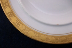 HUTSCHENREUTHER FAVORIT (ENCRUSTED GOLD BAND)-  BOTTOM  SAUCER  for  COVERED BUTTER DISH .....  https://www.jaapiesFineChinaStore.com