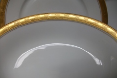 HUTSCHENREUTHER FAVORIT (ENCRUSTED GOLD BAND)-   OVAL OPEN SERVING BOWL    ..... https://www.jaapiesFineChinaStore.com