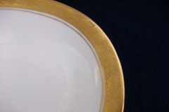 HUTSCHENREUTHER FAVORIT (ENCRUSTED GOLD BAND)-   OVAL OPEN SERVING BOWL    ..... https://www.jaapiesFineChinaStore.com