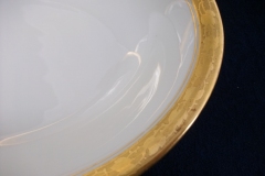 HUTSCHENREUTHER FAVORIT (ENCRUSTED GOLD BAND)-   OVAL OPEN SERVING BOWL    ..... https://www.jaapiesFineChinaStore.com