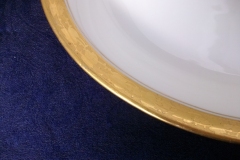 HUTSCHENREUTHER FAVORIT (ENCRUSTED GOLD BAND)-   OVAL OPEN SERVING BOWL    ..... https://www.jaapiesFineChinaStore.com