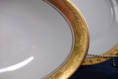 HUTSCHENREUTHER FAVORIT (ENCRUSTED GOLD BAND)-    RELISH DISH    ..... https://www.jaapiesFineChinaStore.com