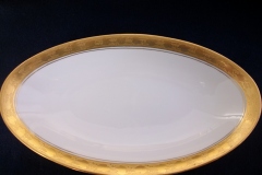 HUTSCHENREUTHER FAVORIT (ENCRUSTED GOLD BAND)-    RELISH DISH    ..... https://www.jaapiesFineChinaStore.com