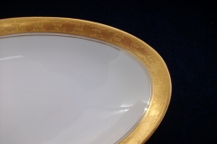 HUTSCHENREUTHER FAVORIT (ENCRUSTED GOLD BAND)-    RELISH DISH    ..... https://www.jaapiesFineChinaStore.com