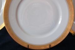 HUTSCHENREUTHER FAVORIT (ENCRUSTED GOLD BAND)-  SALAD PLATE  .....  https://www.jaapiesFineChinaStore.com