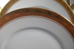 HUTSCHENREUTHER FAVORIT (ENCRUSTED GOLD BAND)-  SALAD PLATE  .....  https://www.jaapiesFineChinaStore.com