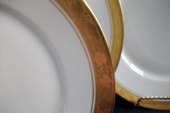 HUTSCHENREUTHER FAVORIT (ENCRUSTED GOLD BAND)-  SALAD PLATE  .....  https://www.jaapiesFineChinaStore.com