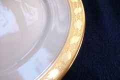 HUTSCHENREUTHER FAVORIT (ENCRUSTED GOLD BAND)-  SALAD PLATE  .....  https://www.jaapiesFineChinaStore.com