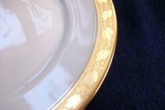 HUTSCHENREUTHER FAVORIT (ENCRUSTED GOLD BAND)-  SALAD PLATE  .....  https://www.jaapiesFineChinaStore.com