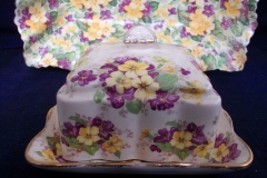 JAMES KENT VIOLETS 4002- COVERED BUTTER DISH    .....  https://www.jaapiesfinechinastore.com