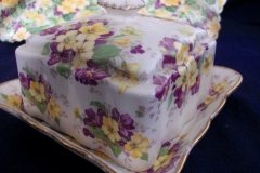 JAMES KENT VIOLETS 4002- COVERED BUTTER DISH    .....  http://jaapiesfinechinastore.com