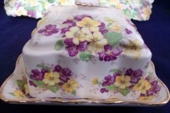 JAMES KENT VIOLETS 4002- COVERED BUTTER DISH    .....  http://jaapiesfinechinastore.com