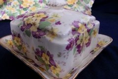 JAMES KENT VIOLETS 4002- COVERED BUTTER DISH    .....  http://jaapiesfinechinastore.com