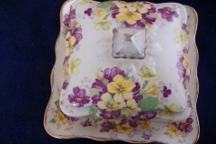 JAMES KENT VIOLETS 4002- COVERED BUTTER DISH    .....  https://www.jaapiesfinechinastore.com