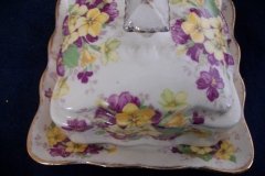 JAMES KENT VIOLETS 4002- COVERED BUTTER DISH    .....  http://jaapiesfinechinastore.com