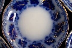 JOHNSON BROTHERS NORMANDY (FLOW BLUE)-  BERRY BOWL ..... https://www.jaapiesFineChinaStore.com