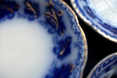 JOHNSON BROTHERS NORMANDY (FLOW BLUE)-  BERRY BOWL ..... https://www.jaapiesFineChinaStore.com