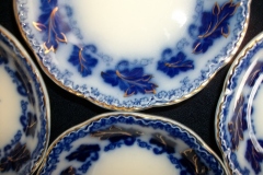 JOHNSON BROTHERS NORMANDY (FLOW BLUE)-  BERRY BOWL ..... https://www.jaapiesFineChinaStore.com