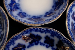 JOHNSON BROTHERS NORMANDY (FLOW BLUE)-  BERRY BOWL ..... https://www.jaapiesFineChinaStore.com