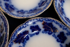 JOHNSON BROTHERS NORMANDY (FLOW BLUE)-  BERRY BOWL ..... https://www.jaapiesFineChinaStore.com