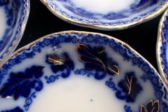 JOHNSON BROTHERS NORMANDY (FLOW BLUE)-  BERRY BOWL ..... https://www.jaapiesFineChinaStore.com