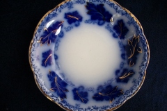 JOHNSON BROTHERS NORMANDY (FLOW BLUE)-  BERRY BOWL ..... https://www.jaapiesFineChinaStore.com