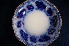 JOHNSON BROTHERS NORMANDY (FLOW BLUE)-  BERRY BOWL ..... https://www.jaapiesFineChinaStore.com