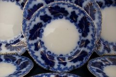 JOHNSON BROTHERS NORMANDY (FLOW BLUE)-  BREAD & BUTTER PLATE  ..... https://www.jaapiesFineChinaStore.com