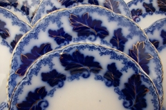 JOHNSON BROTHERS NORMANDY (FLOW BLUE)-  BREAD & BUTTER PLATE  ..... https://www.jaapiesFineChinaStore.com