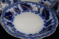 JOHNSON BROTHERS NORMANDY (FLOW BLUE)-  COUPE SOUP BOWL  ..... https://www.jaapiesFineChinaStore.com