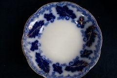 JOHNSON BROTHERS NORMANDY (FLOW BLUE)-  COUPE SOUP BOWL  ..... https://www.jaapiesFineChinaStore.com