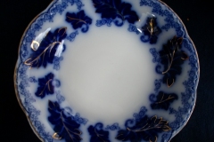 JOHNSON BROTHERS NORMANDY (FLOW BLUE)-  COUPE SOUP BOWL  ..... https://www.jaapiesFineChinaStore.com