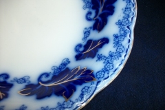 JOHNSON BROTHERS NORMANDY (FLOW BLUE)-  COUPE SOUP BOWL  ..... https://www.jaapiesFineChinaStore.com