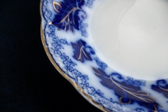 JOHNSON BROTHERS NORMANDY (FLOW BLUE)-  COUPE SOUP BOWL  ..... https://www.jaapiesFineChinaStore.com