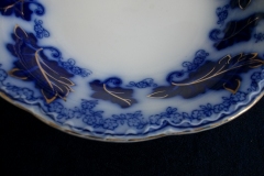 JOHNSON BROTHERS NORMANDY (FLOW BLUE)-  COUPE SOUP BOWL  ..... https://www.jaapiesFineChinaStore.com