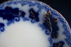 JOHNSON BROTHERS NORMANDY (FLOW BLUE)-  COUPE SOUP BOWL  ..... https://www.jaapiesFineChinaStore.com