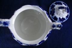 JOHNSON BROTHERS  NORMANDY (FLOW BLUE)-  COVERED SUGAR BOWL   .....    https://www.jaapiesFineChinaStore.com