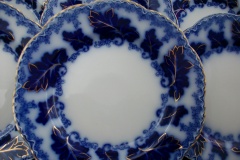 JOHNSON BROTHERS NORMANDY (FLOW BLUE)-  DINNER PLATE  ..... https://www.jaapiesFineChinaStore.com