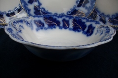 JOHNSON BROTHERS NORMANDY (FLOW BLUE)-  ROUND OPEN SERVING BOWL  8  5/8"    ..... https://www.jaapiesFineChinaStore.com