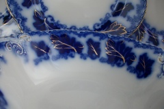 JOHNSON BROTHERS NORMANDY (FLOW BLUE)-  ROUND OPEN SERVING BOWL  8  5/8"    ..... https://www.jaapiesFineChinaStore.com