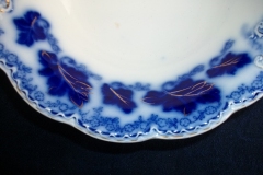 JOHNSON BROTHERS NORMANDY (FLOW BLUE)-  ROUND OPEN SERVING BOWL  8  5/8"    ..... https://www.jaapiesFineChinaStore.com