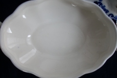 JOHNSON BROTHERS NORMANDY (FLOW BLUE)-  OVAL COVERED SERVING BOWL    ..... https://www.jaapiesFineChinaStore.com