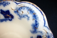 JOHNSON BROTHERS NORMANDY (FLOW BLUE)-  OVAL OPEN SERVING BOWL  9  3/4"    ..... https://www.jaapiesFineChinaStore.com