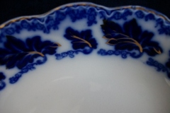 JOHNSON BROTHERS NORMANDY (FLOW BLUE)-  OVAL OPEN SERVING BOWL  9  3/4"    ..... https://www.jaapiesFineChinaStore.com